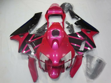 2003-2004 Honda CBR600RR Motorcycle Fairings - Pink Glossy Black UK