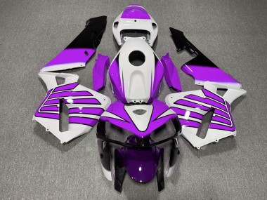 2005-2006 Honda CBR600RR Motorcycle Fairings - Purple and White Wings UK