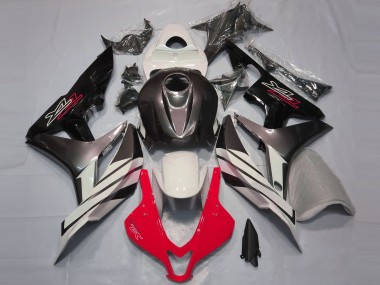 2007-2008 Honda CBR600RR Motorcycle Fairings - White Red Grey Glossy Black UK