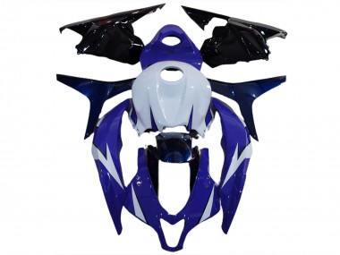 2009-2012 Honda CBR600RR Motorcycle Fairings - White Blue Glossy Black UK