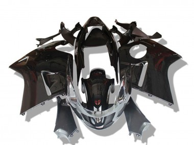 1996-2007 Honda CBR1100XX Blackbird Motorcycle Fairings - Glossy Black Grey UK