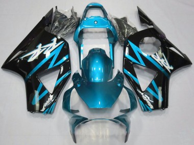 2002-2003 Honda CBR954RR Motorcycle Fairings - Light Blue Glossy Black UK