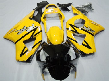 2002-2003 Honda CBR954RR Motorcycle Fairings - Yellow Glossy Black CBR Style UK