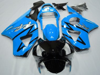 2002-2003 Honda CBR954RR Motorcycle Fairings - Light Blue Glossy Black CBR Style UK