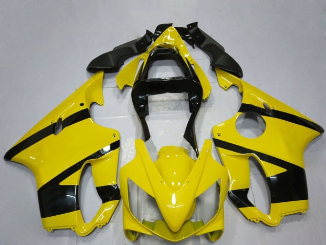 2001-2003 Honda CBR600 F4i Motorcycle Fairings - Yellow Glossy Black UK