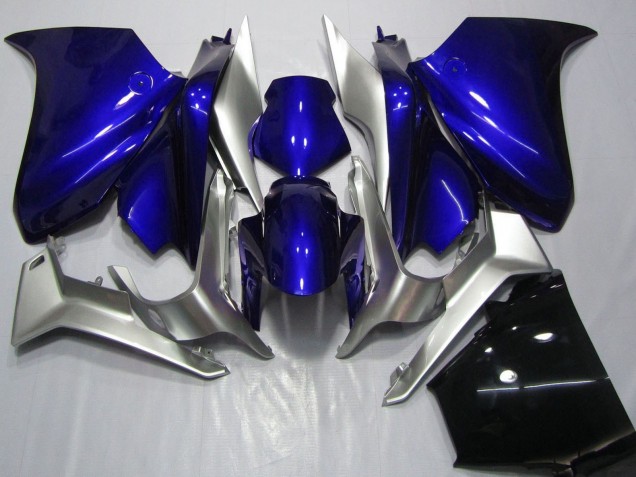 2010-2016 Honda VFR 1200 Motorcycle Fairings - Silver Blue UK