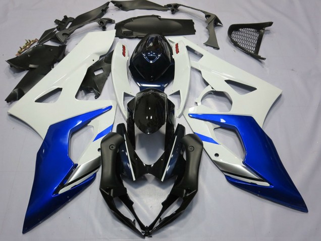 2005-2006 Suzuki GSXR 1000 Motorcycle Fairings - White Blue Black UK
