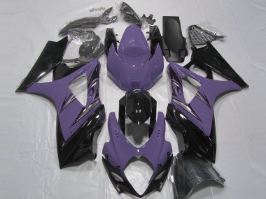 2007-2008 Suzuki GSXR 1000 Motorcycle Fairings - Dark Purple Glossy Black UK