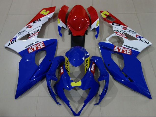 2005-2006 Suzuki GSXR 1000 Motorcycle Fairings - White Red Blue Yellow UK