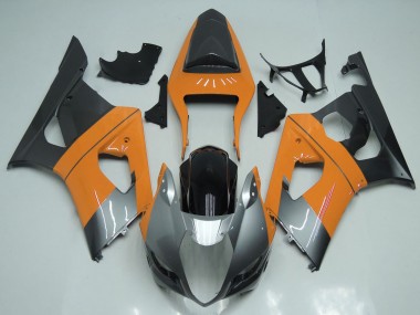 2003-2004 Suzuki GSXR 1000 Motorcycle Fairings - Light Orange Silver Black UK