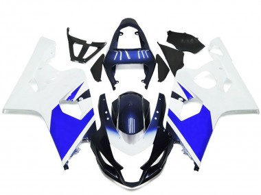 2004-2005 Suzuki GSXR 600 / GSXR 750 Motorcycle Fairings - White Blue UK