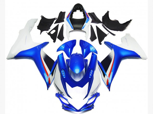 2011-2024 Suzuki GSXR 600 / GSXR 750 Motorcycle Fairings - White Blue Red UK