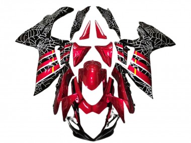 2011-2024 Suzuki GSXR 600 / GSXR 750 Motorcycle Fairings - Red Black Spider UK