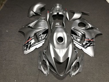 2008-2020 Suzuki GSXR 1300 Motorcycle Fairings - Liquid Silver Red UK