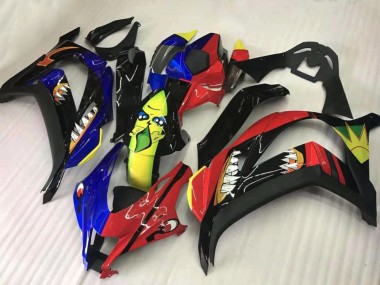 2016-2020 Kawasaki ZX10R Motorcycle Fairings - Red Blue Yellow Black Shark UK