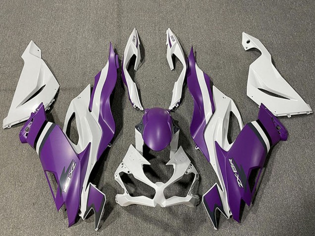 2019-2022 Kawasaki ZX6R Motorcycle Fairings - White Purple UK