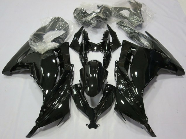 2013-2024 Kawasaki Ninja 300 Motorcycle Fairings - Glossy Black UK