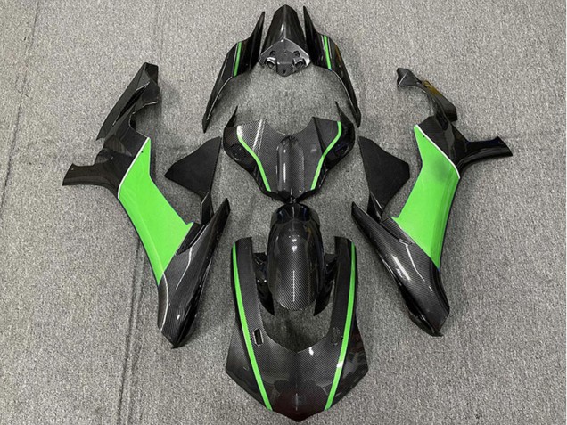 2015-2019 Yamaha R1 Motorcycle Fairings - Carbon Fiber Green UK
