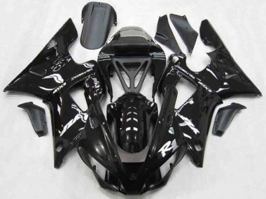 2000-2001 Yamaha R1 Motorcycle Fairings - Glossy Black White UK