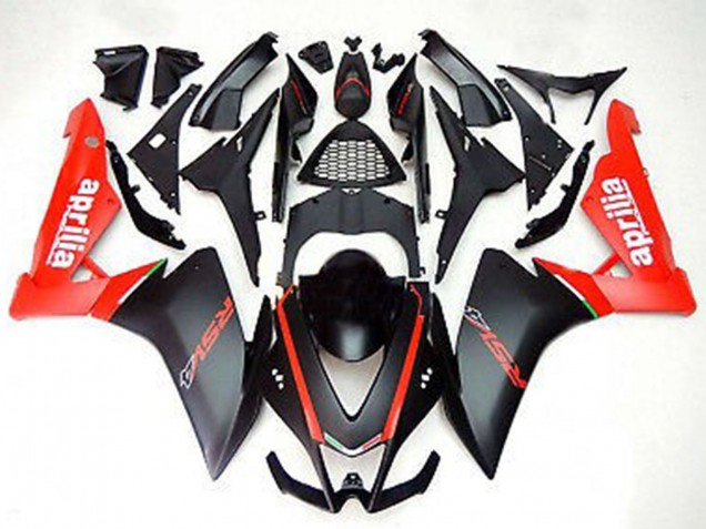 2012-2019 Aprilia RS4 125 Motorcycle Fairings - Red Matte Black UK