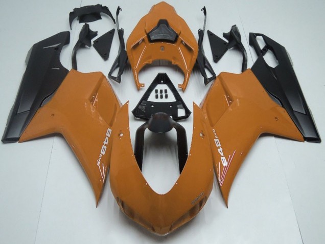 2007-2014 Ducati 848 Motorcycle Fairings - Brown Matte Black UK