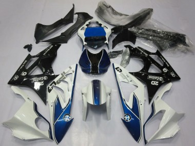 2017-2018 BMW S1000RR Motorcycle Fairings - White Blue Glossy Black UK