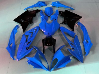 2009-2014 BMW S1000RR Motorcycle Fairings - Blue Glossy Black UK