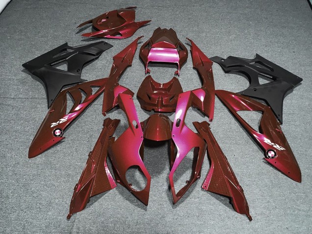 2009-2014 BMW S1000RR Motorcycle Fairing Kits - Red Matte Black UK