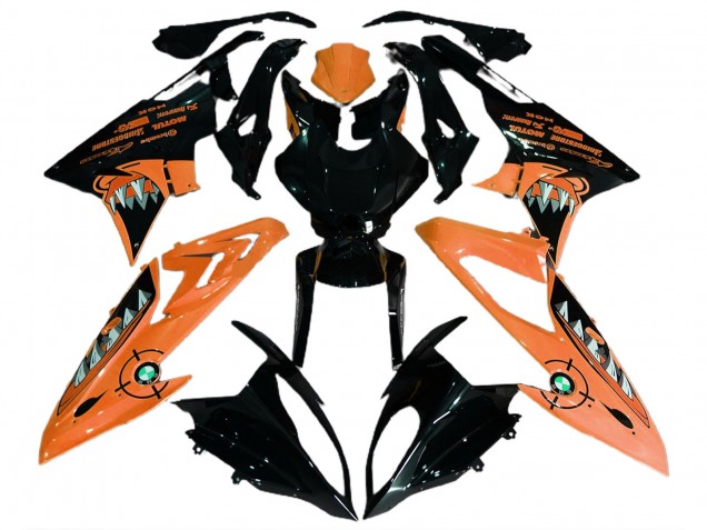 2015-2016 BMW S1000RR Motorcycle Fairings - Orange Glossy Black Shark UK