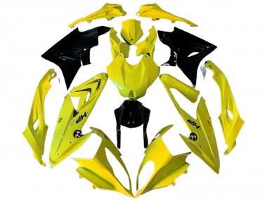 2009-2014 BMW S1000RR Motorcycle Fairings - Yellow Glossy Black HP UK