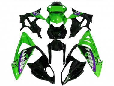 2017-2018 BMW S1000RR Motorcycle Fairings - Green Purple Glossy Black Shark UK