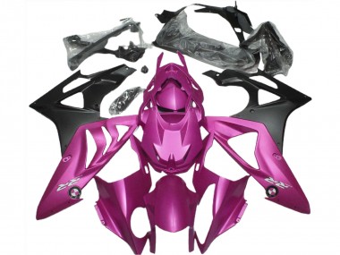 2009-2014 BMW S1000RR Motorcycle Fairings - Hot Pink Matte Black UK