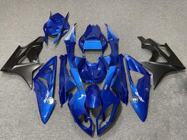 2009-2014 BMW S1000RR Motorcycle Fairings - Blue Matte Black UK