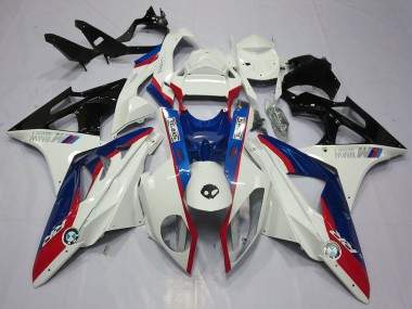 2009-2014 BMW S1000RR Motorcycle Fairing Kits - White Red Blue Glossy Black UK