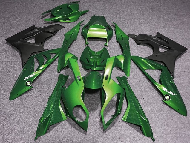 2009-2014 BMW S1000RR Motorcycle Fairings - Green Matte Black UK