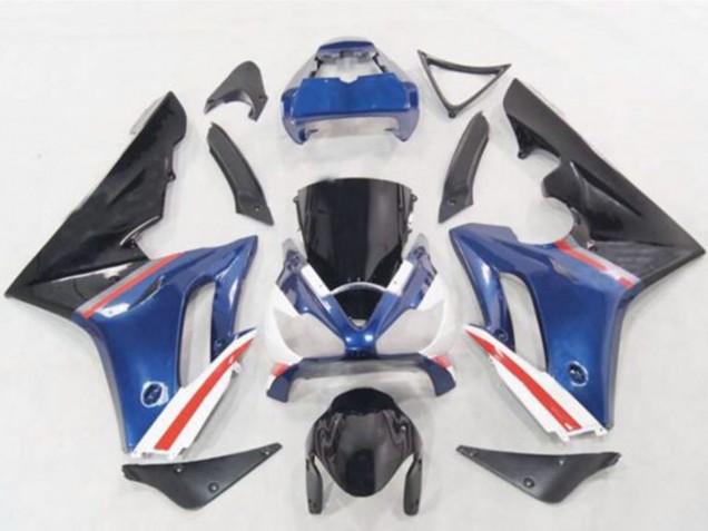 2006-2008 Triumph Daytona 675 Motorcycle Fairings - Blue White Red Glossy Black UK