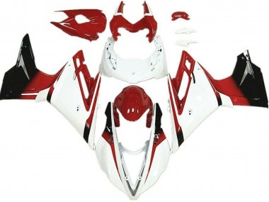 2013-2016 Triumph Daytona 675 Motorcycle Fairings - White Red Glossy Black UK