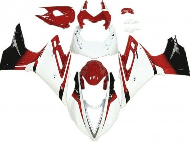 2013-2016 Triumph Daytona 675 Motorcycle Fairings - White Red Glossy Black UK