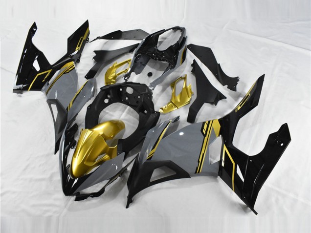 2018-2024 Kawasaki Ninja 400 Motorcycle Fairings - Nardo Grey Gold Black UK