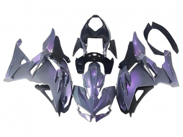 2024-2025 Kawasaki Ninja 500 EX500R Motorcycle Fairings - Chameleon Grey Dazz Pearl Purple UK