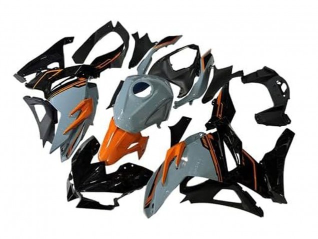 2024-2025 Kawasaki Ninja 500 EX500R Motorcycle Fairings - Nardo Grey Orange Black UK