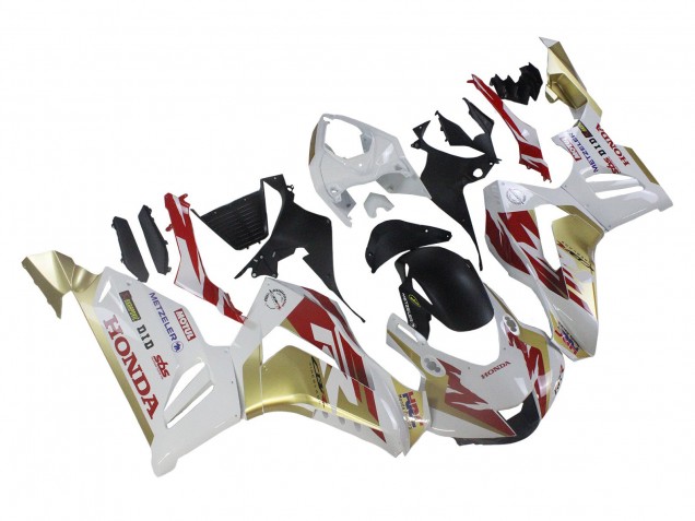 2020-2023 Honda CBR1000RR-R Motorcycle Fairings - White Red Gold Motul HRC UK