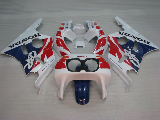 1987-1989 Honda CBR400RR NC23 Motorcycle Fairings - White Red Blue UK