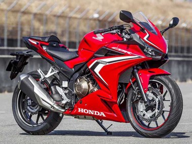 2022 Honda CBR400R Motorcycle Fairings - Red White Glossy Black Stripe UK