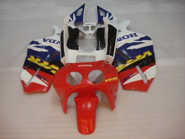 1988-1992 Honda VFR400R NC30 Motorcycle Fairings - White Blue Red UK
