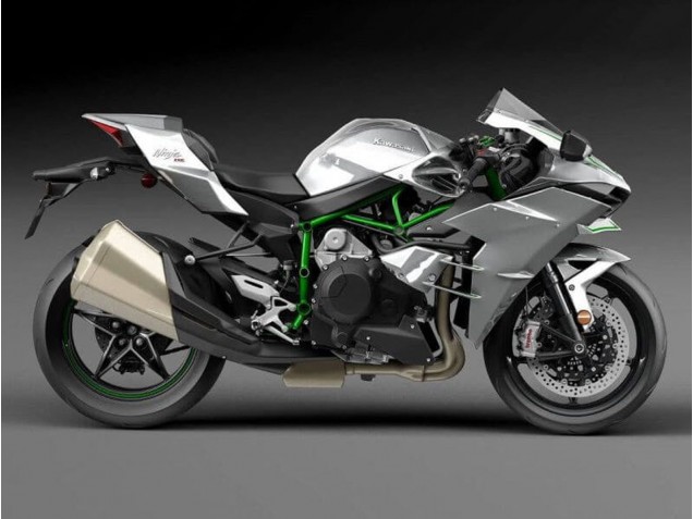 2015-2022 Kawasaki Ninja H2 Motorcycle Fairings - Silver UK