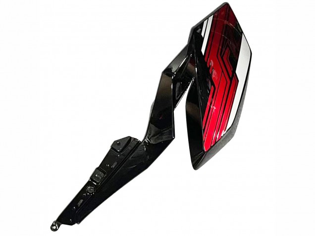 2018-2024 Kawasaki Z400 Motorcycle Fairings - Candy Red Glossy Black UK