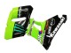 1993-2007 Kawasaki ZZR400 Motorcycle Fairings - Green Glossy Black Blue Monster Elf Touch4 Bridgestone UK