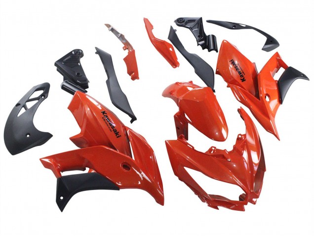 2015-2021 Kawasaki Versys 650 Motorcycle Fairings - Red Matte Black UK