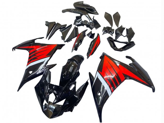 2009-2015 Yamaha FZ6R Motorcycle Fairing - Black Red White UK